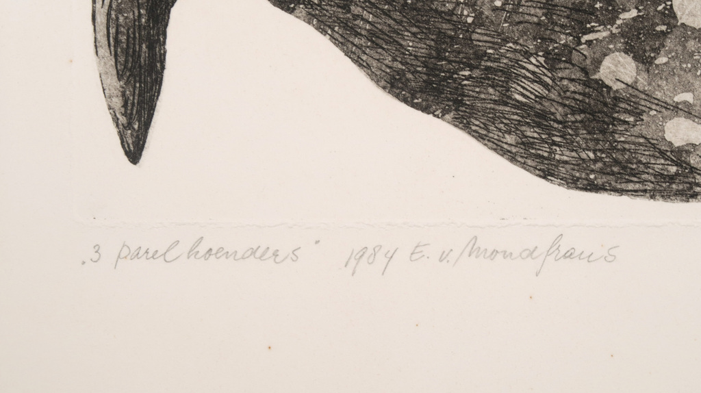 Erna van Mondfrans: Ets en aquatint, Parelhoenders kopen? Bied vanaf 20!