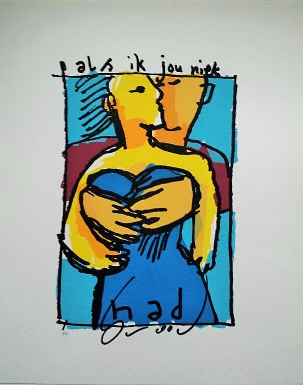 Zeefdruk van Herman Brood - Als ik jou niet Had verkocht voor € 250!