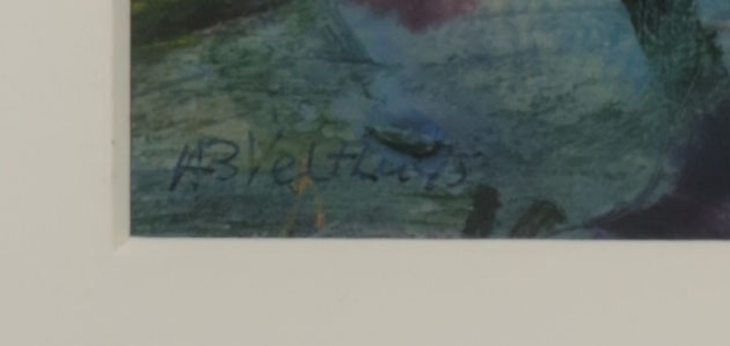 Betty Velthuys: Acryl en Collage, Z.T. II - Ingelijst kopen? Bied vanaf 1!