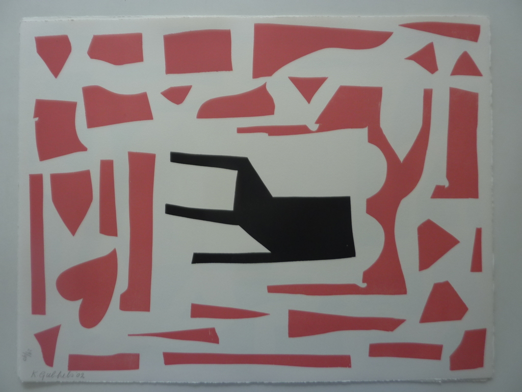 Klaas Gubbels houtdruk uit 2002 kopen? Bied vanaf 195!