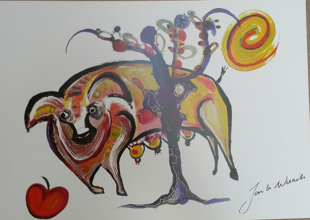 Jan te Wierik, Boek met kunstprenten van Jan te Wierik inclusief 4 losse kunstprenten kopen? Bied vanaf 60!