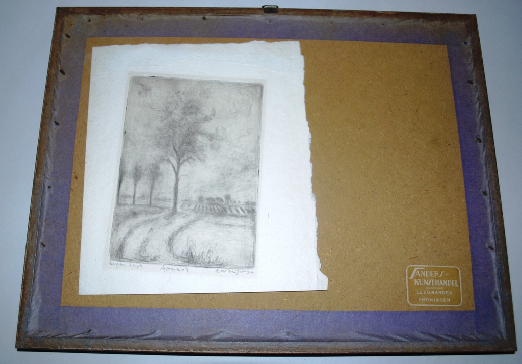 Ids Wiersma en L.W.de Jonge - 2 handgesigneerde etsen, Friesland en Groningen kopen? Bied vanaf 120!