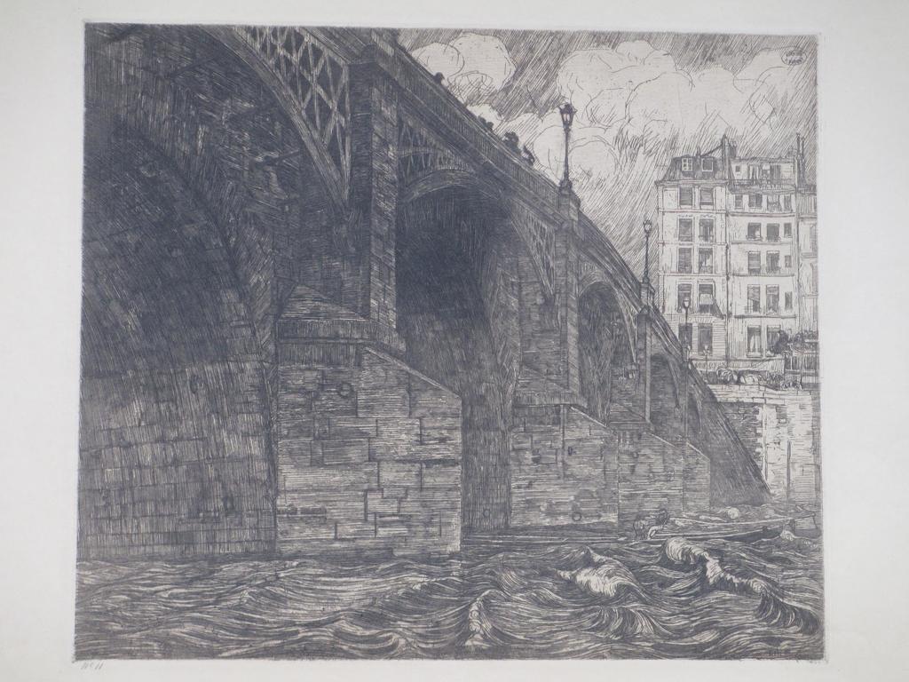 Pieter Dupont, Pont de la Tournelle Parijs, Ets verkocht voor € 90!