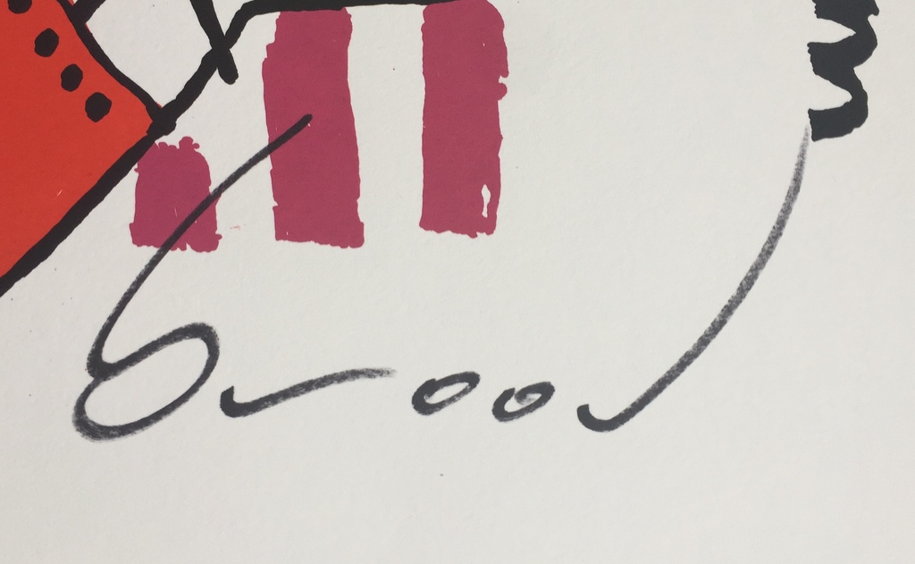 Herman Brood - Originele hand gesigneerde kleurenzeefdruk - We're a Team kopen? Bied vanaf 140!