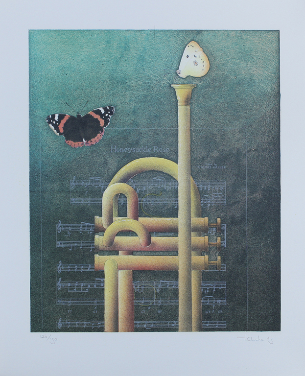 Ernst Hanke -I'M more than satisfied- Mooie Lithografie. Handgesigneerd. kopen? Bied vanaf 59!