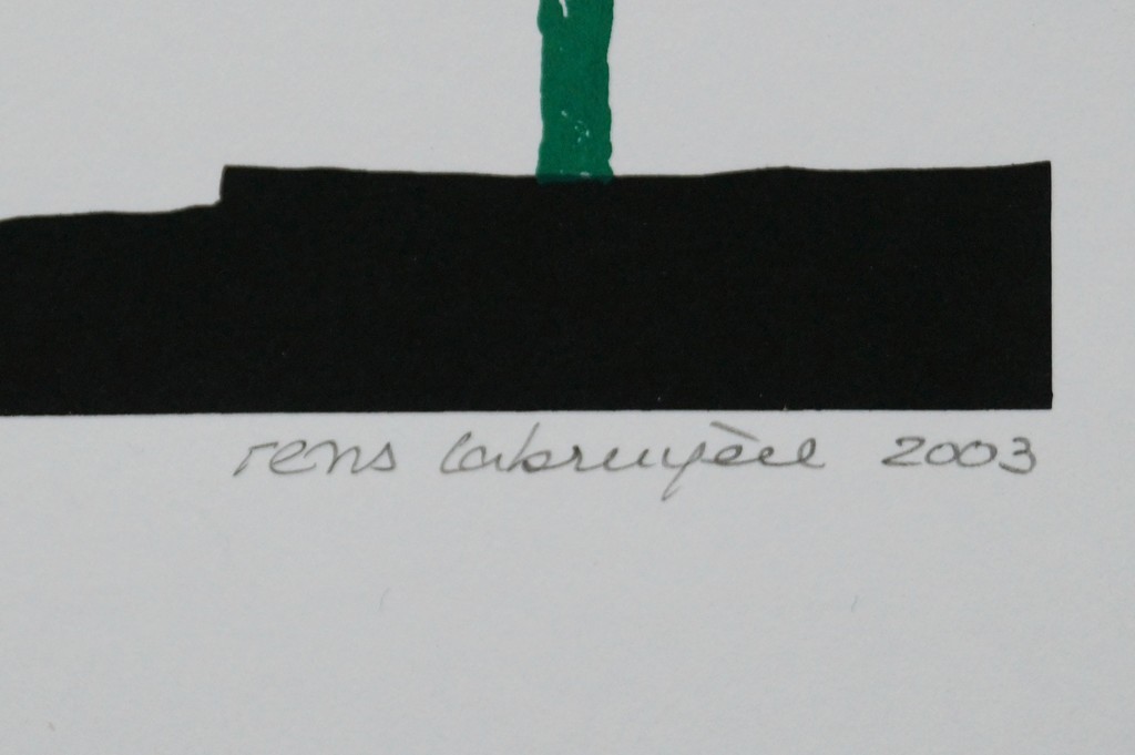 Rens Labruyère - gesigneerde zeefdruk - bouwsels kopen? Bied vanaf 15!