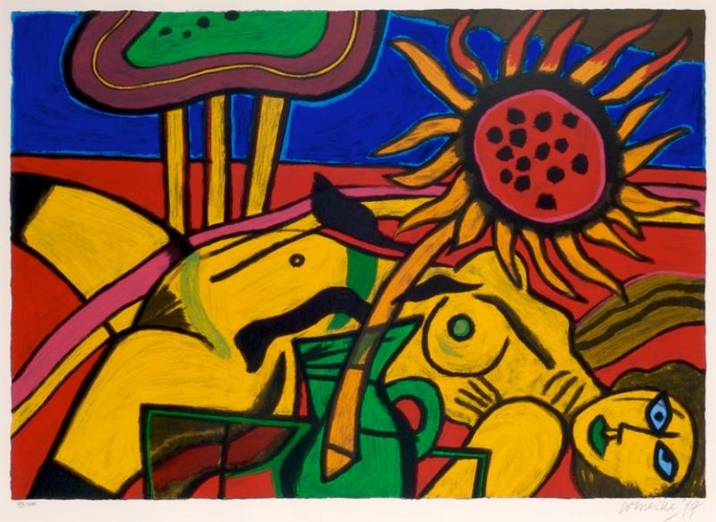 Corneille, zeefdruk, Coeur de l'ete verkocht voor € 450!