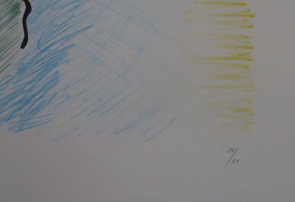 Jaap Hillenius: Litho, Zonder titel - Ingelijst kopen? Bied vanaf 40!