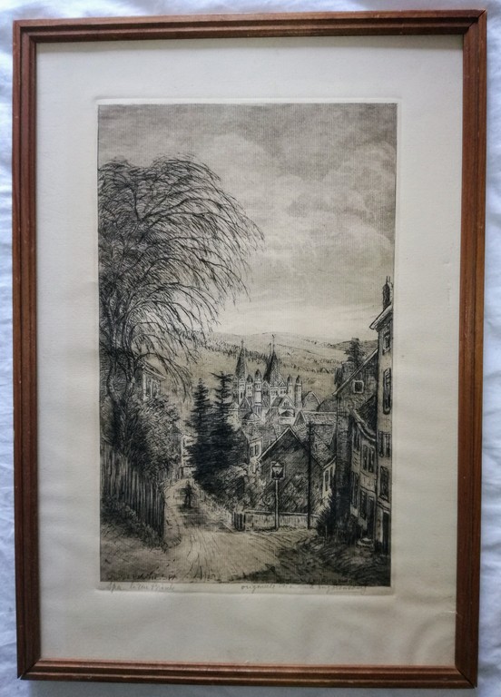 Eugene Rensburg (1872 - 1956), ets, handgesigneerd kopen? Bied vanaf 5!