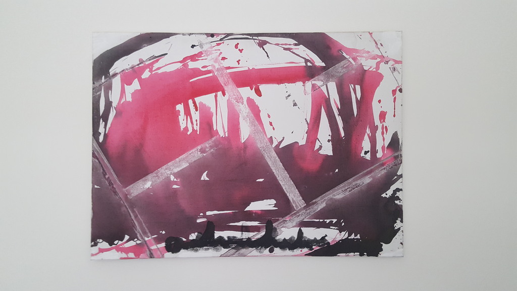 Anton Heyboer - Anton Heyboer - Abstract schilderij op canvas.  kopen? Bied vanaf 250!