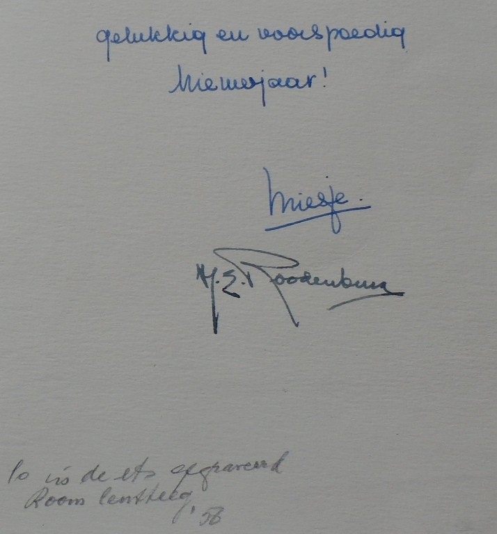 Hendrikus Roodenburg - Kerstkaart met ets: Amsterdam - 1956 kopen? Bied vanaf 25!