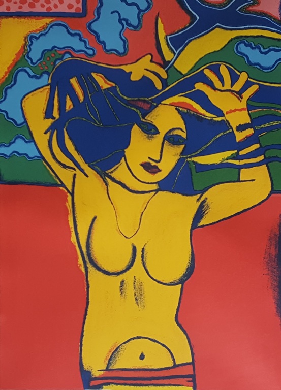 Corneille - Naakt - Litho 177/200 (groot), gesigneerd en '88 (fraai ingelijst) verkocht voor € 425!