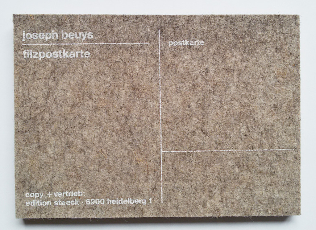 Joseph Beuys - Filzpostkarte, multiple kopen? Bied vanaf 40!