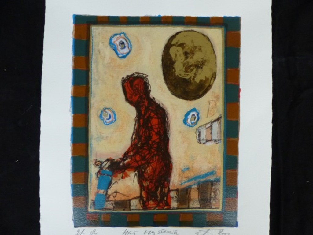 Het Mysterie zeefdruk hand-gesigneerd verkocht voor € 35!