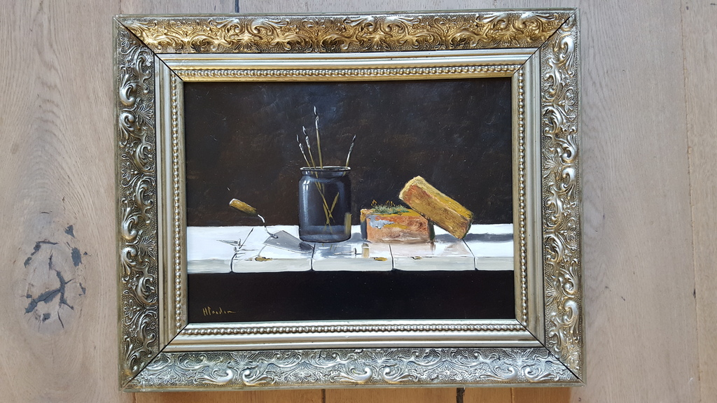 Henk Poeder - Paneel, gesigneerd l.o. (mooi ingelijst) kopen? Bied vanaf 89!