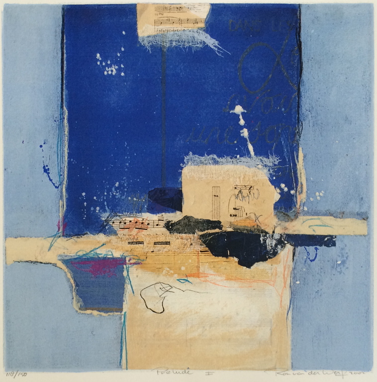Ron van der Werf, Zeefdruk op papier, Titel: " Prelude I " verkocht voor € 40!