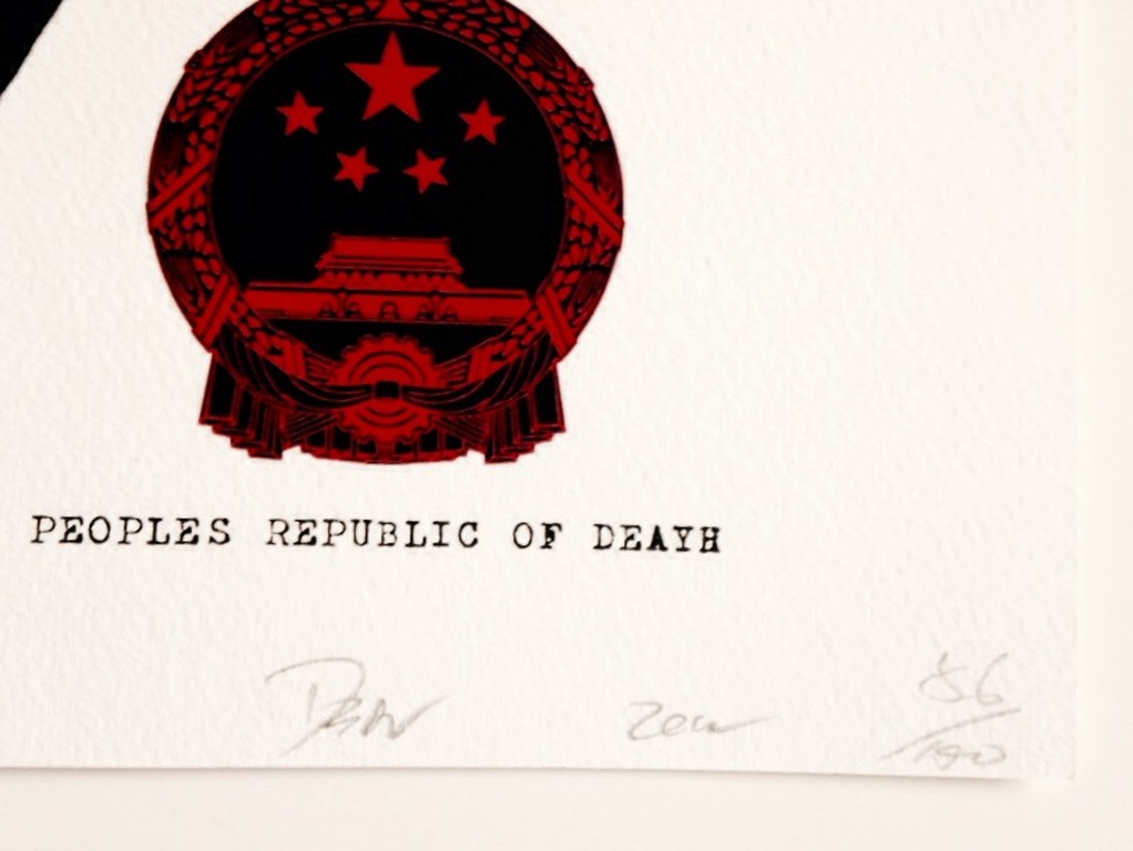 Mao Smile - gelimiteerde graffiti street art print van Death NYC Handgesigneerd  kopen? Bied vanaf 1!