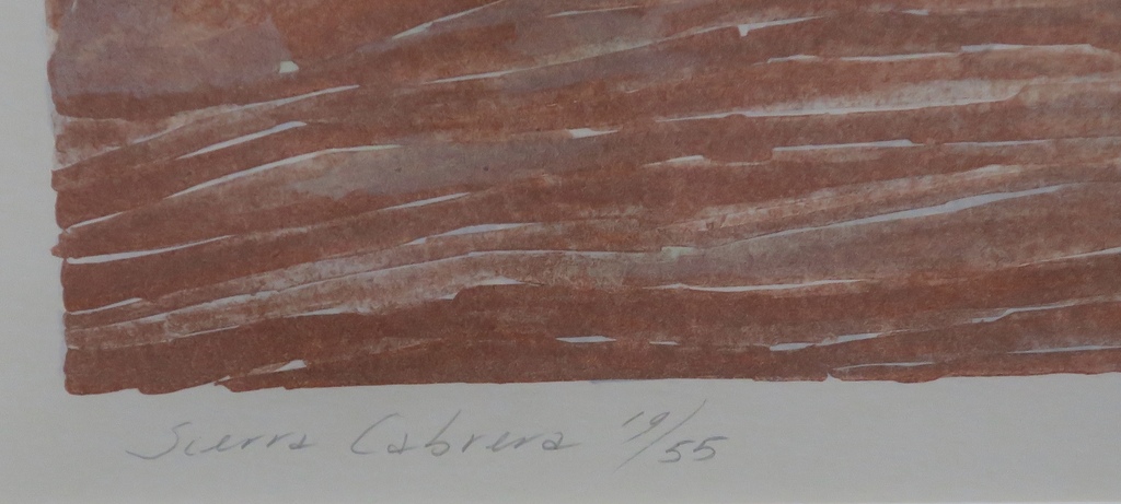 Jan Hein van Rooy: Litho, Sierra Cabrera -Ingelijst kopen? Bied vanaf 20!