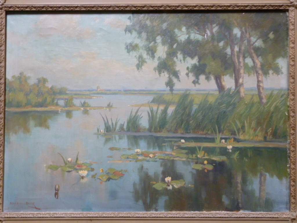 Bernard van Beek - Bernard A. van Beek - olieverf - "Zomer" verkocht voor € 450!