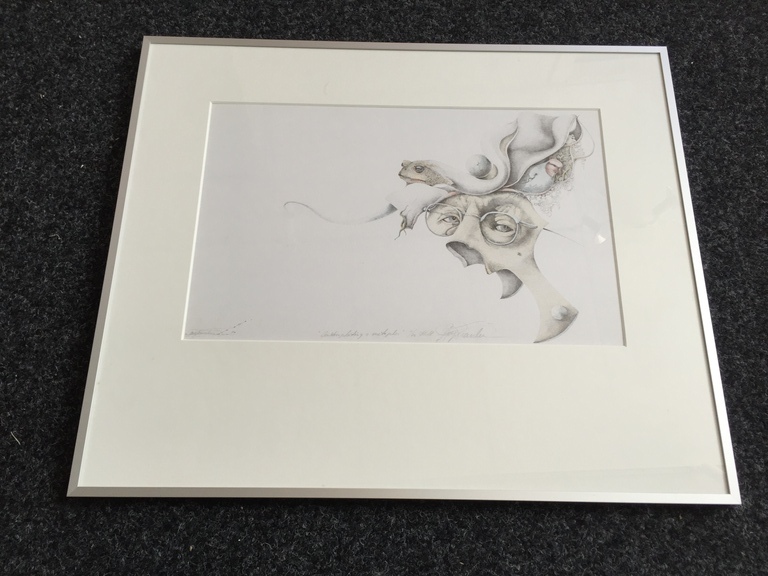 Robert Franken ingekleurde Litho   kopen? Bied vanaf 1!