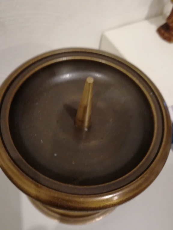 prachtige bronzen kandelaar - 2de helft 20ste eeuw - afkomstig uit England kopen? Bied vanaf 75!