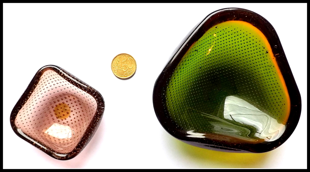 2x Murano Sommerso schaaltjes - ca. 1950 kopen? Bied vanaf 1!