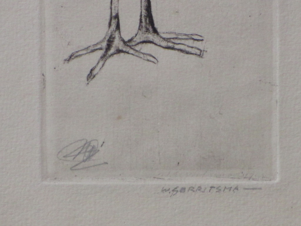 W.C.Gerritsma, Bijzondere vogel, Ets kopen? Bied vanaf 25!