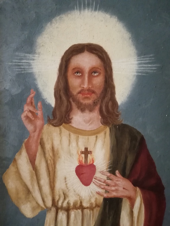 onbekend kunstenaar - olieverf op doek - religieus portret van Jezus kopen? Bied vanaf 1!