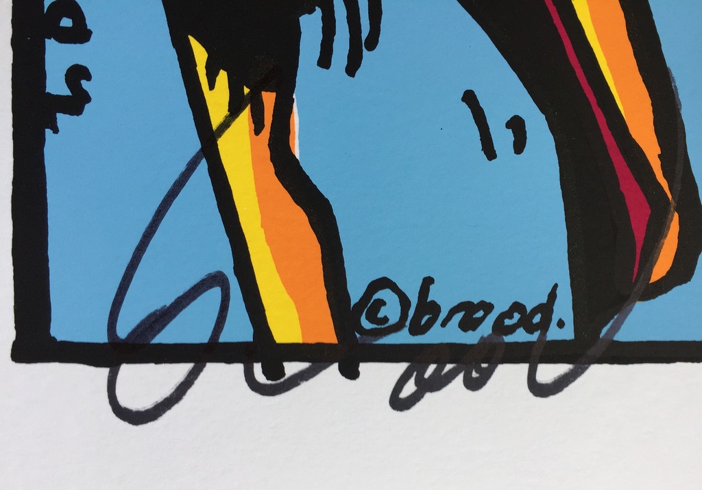 Herman Brood - Hand gesigneerde zeefdruk: "Spoelt U Maar" kopen? Bied vanaf 1!