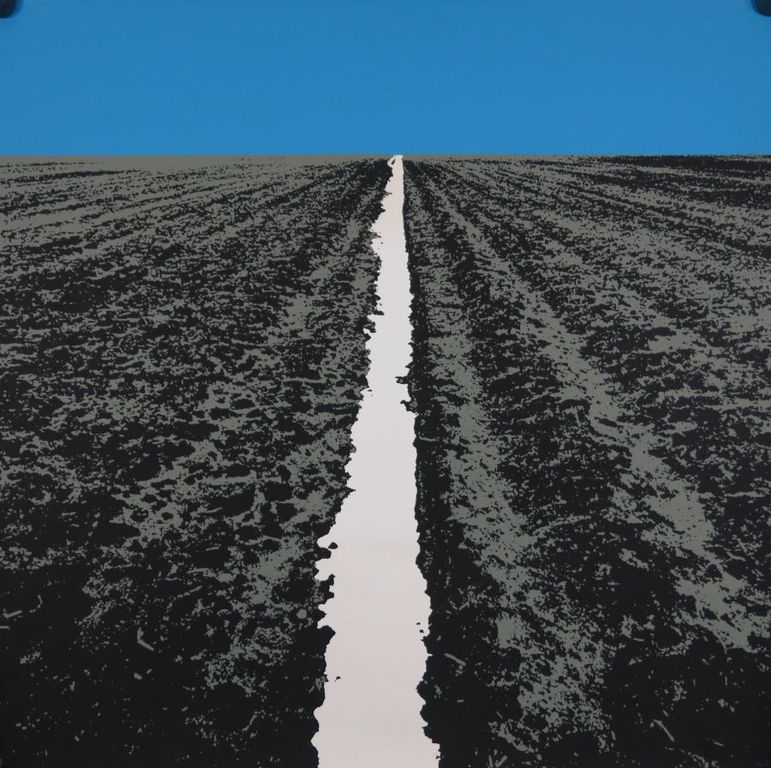 Ger Dekkers: Zeefdruk, Landschap verkocht voor € 75!