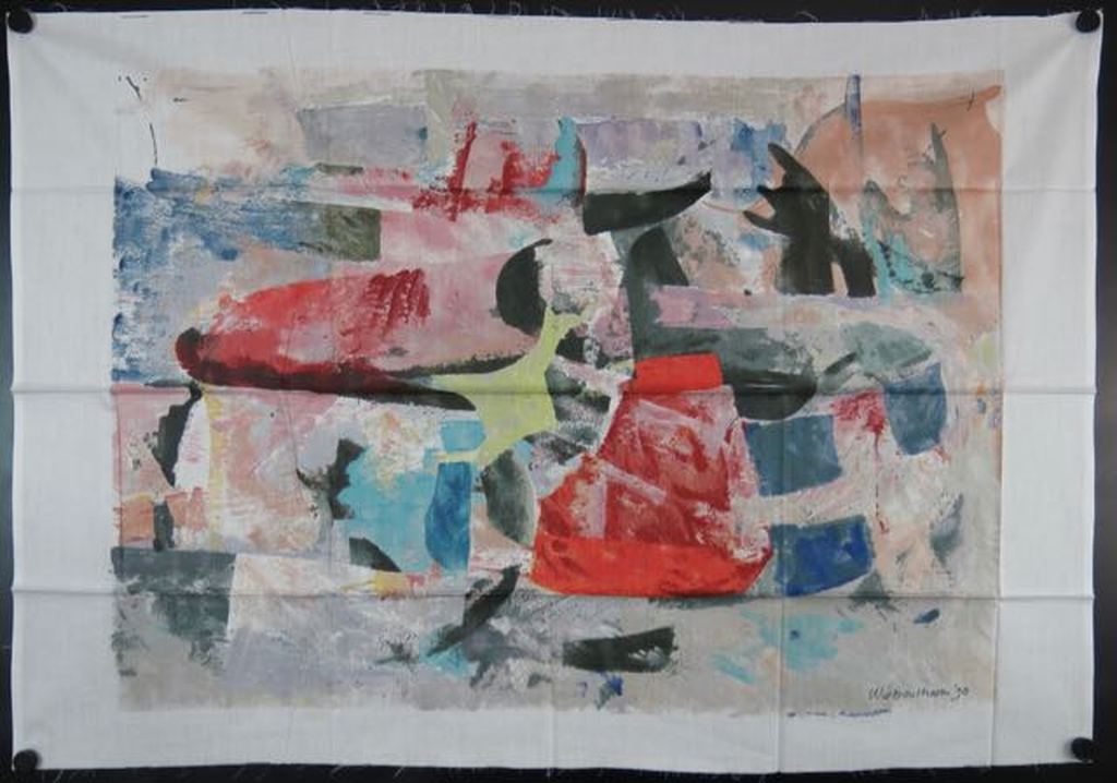 Wil Bouthoorn: Zeefdruk op katoenzijde, Gebeurtenis kopen? Bied vanaf 20!