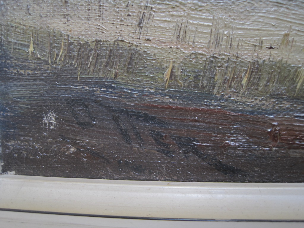 Arnout v Gilst 1898-1982 olieverf "bij het Vogelmeer Kennemerduinen" ca. 1930 kopen? Bied vanaf 1!