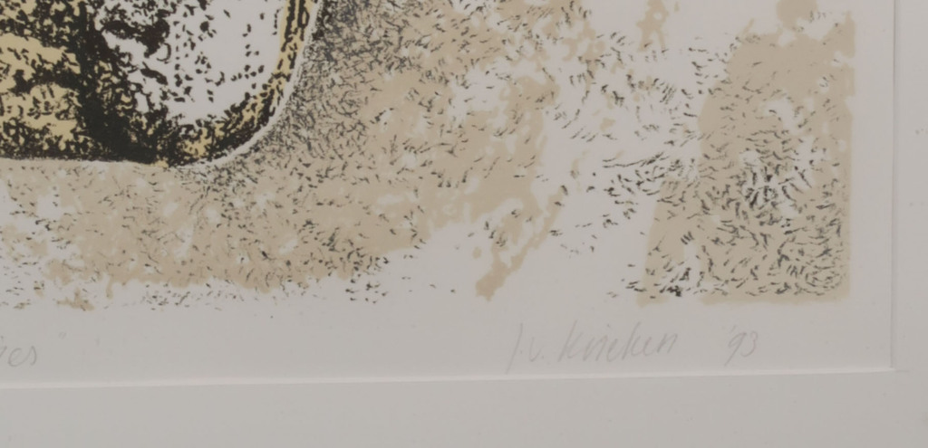 Jan van Krieken: Litho, Posities - Ingelijst kopen? Bied vanaf 1!