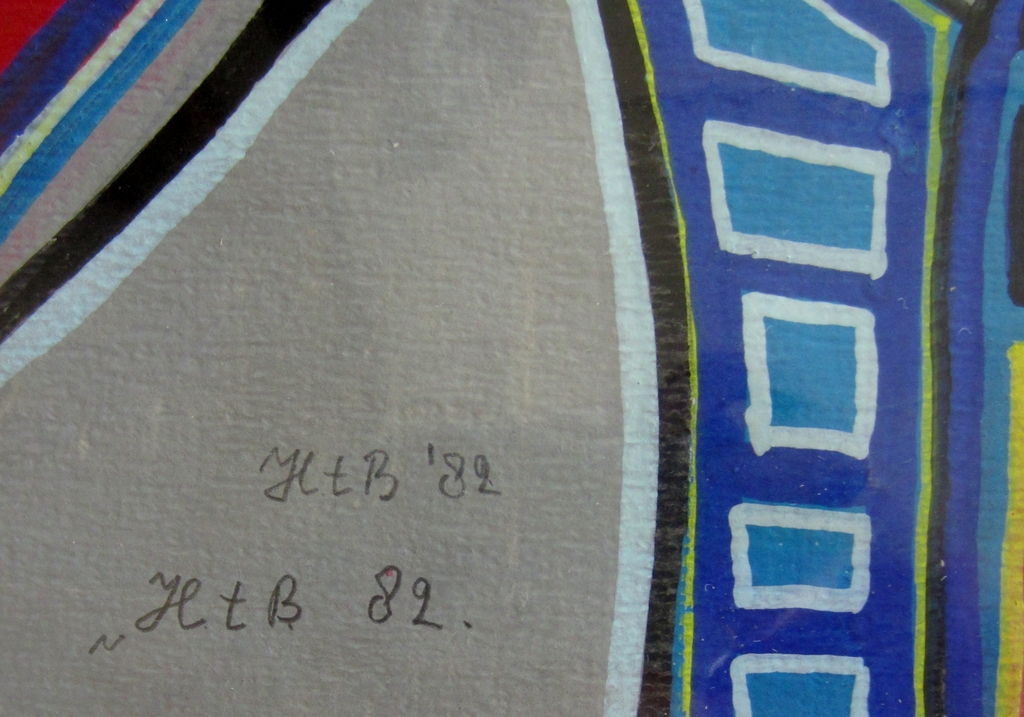 Hans ter Braake (1938-1996) - Gouache op papier 1982 kopen? Bied vanaf 40!