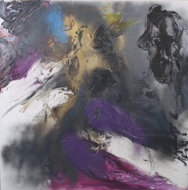 Ger Lataster: Olieverf op doek, Z.T. - Ingelijst (Groot) verkocht voor € 2250!