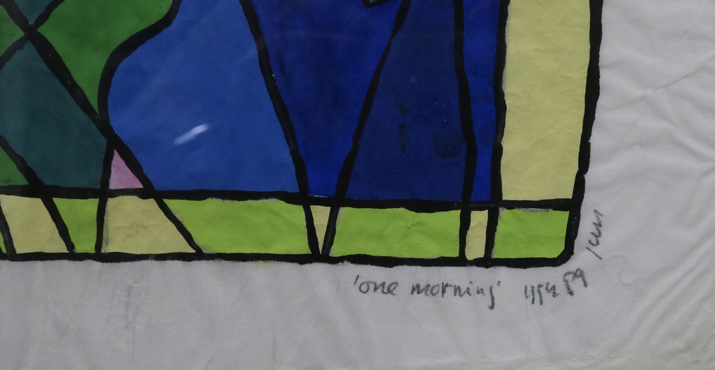 Piet Quekel: Gouache op rijstpapier, One morning- Ingelijst kopen? Bied vanaf 1!