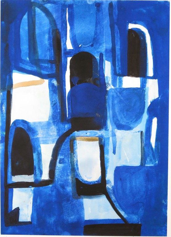 Theo Kuijpers: Giclee, Zonder titel Blauw kopen? Bied vanaf 20!