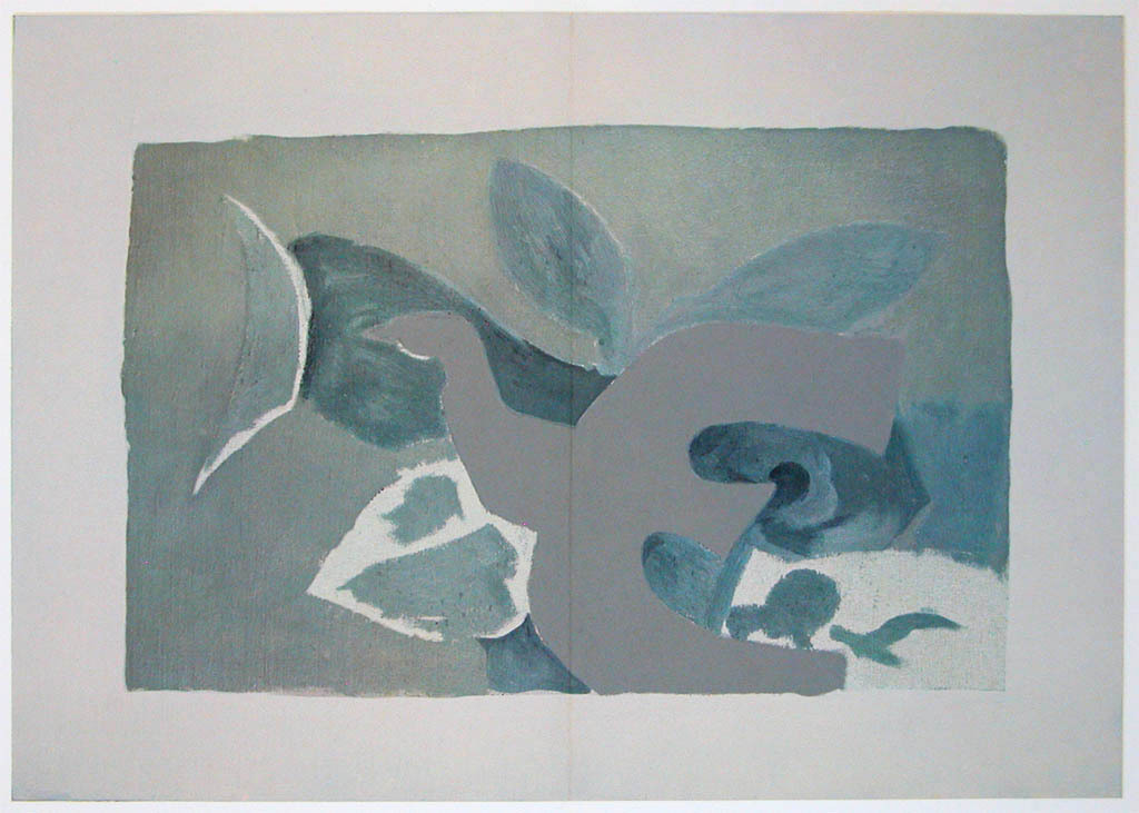 GEORGES BRAQUE, kleurenlitho, ‘Oiseaux’, 1967 verkocht voor € 40!