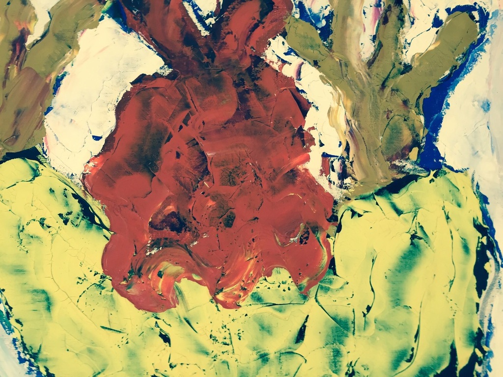 Jan Sierhuis Flamenco Danseres 1990 Olieverf 105 x 60 cm kopen? Bied vanaf 1!