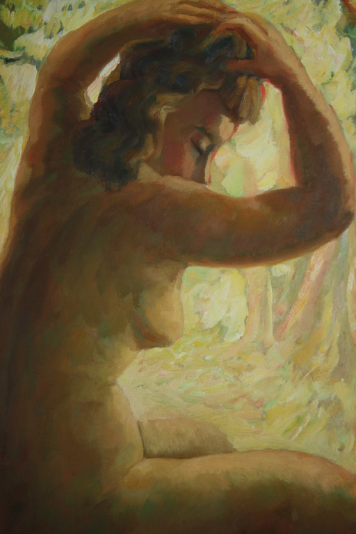 ZITTEN NAAKT op de RUG GEZIEN van TOON PLUIJMERS kopen? Bied vanaf 275!