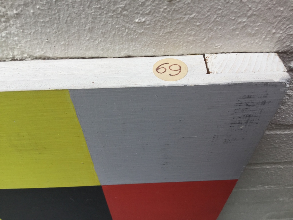 Henk Martelhof: Oil on board, Compositie No. 69, 1977 kopen? Bied vanaf 1!