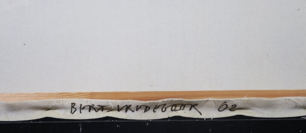 Bert Vredegoor: Spraypaint op fluweel, Ontvangt u mij - Ingelijst (groot) kopen? Bied vanaf 80!