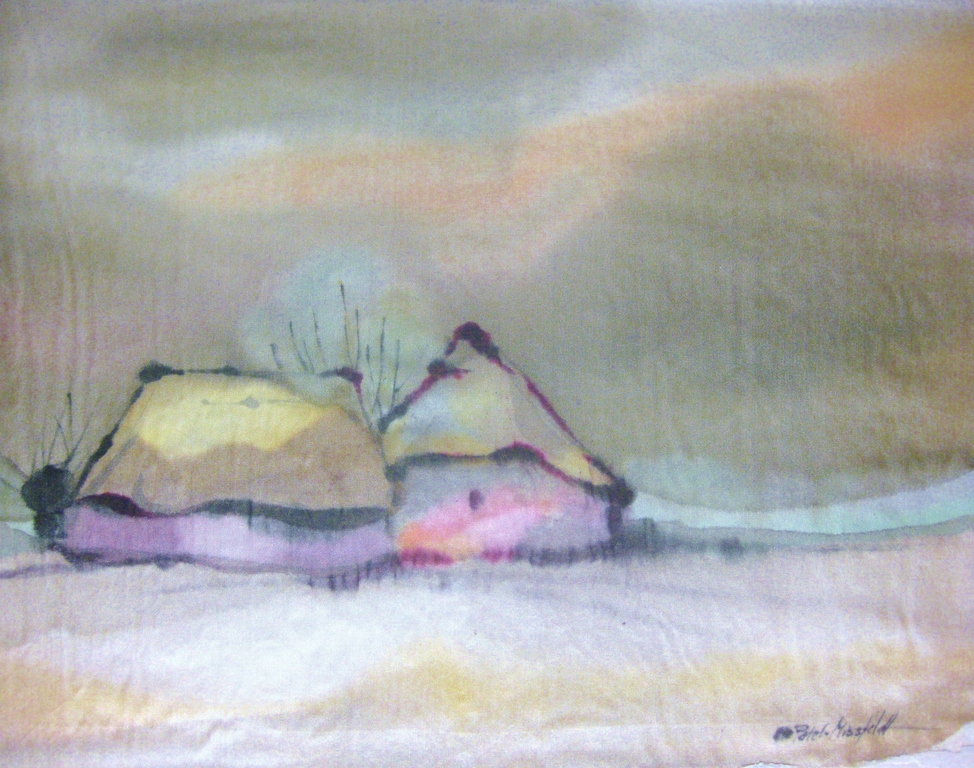 Ute Patel-Mißfeldt (1940) - Schildering op zijdedoek - gesigneerd kopen? Bied vanaf 1!