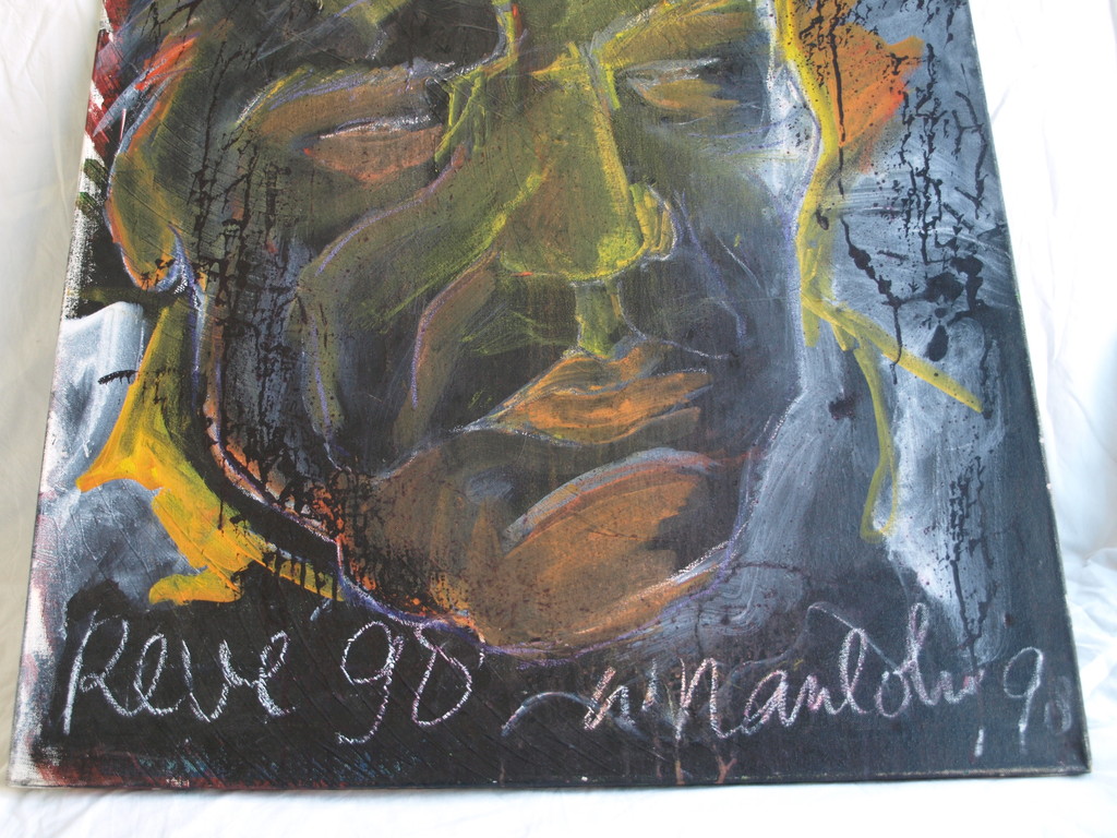 Willy Nanlohy : Acrylverf op linnen - Gerard Reve - gesigneerd - 1998  kopen? Bied vanaf 1!