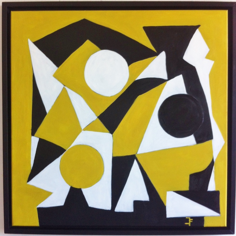 " Geo YBW......"John Foppen - Olieverf op canvas - gesigneerd - ingelijst - 2016 verkocht voor € 221!