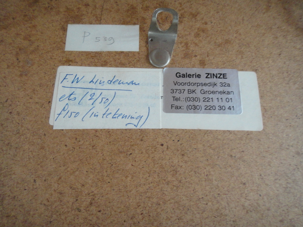 Frits Lindeman, ets, boze droom (?) kopen? Bied vanaf 1!
