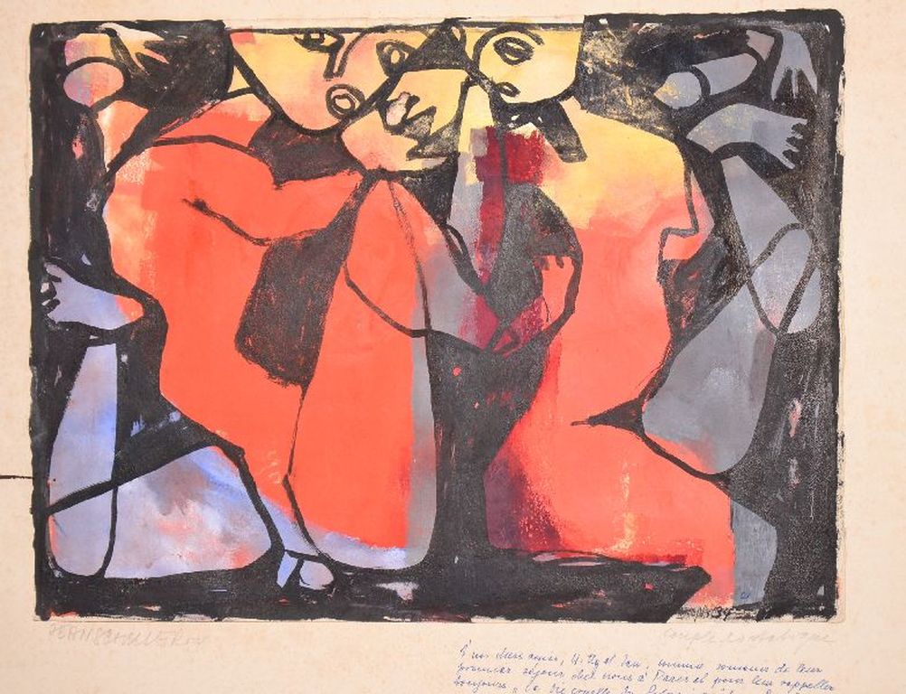 Jean Schuler: Gouache. Couple et Statique kopen? Bied vanaf 100!