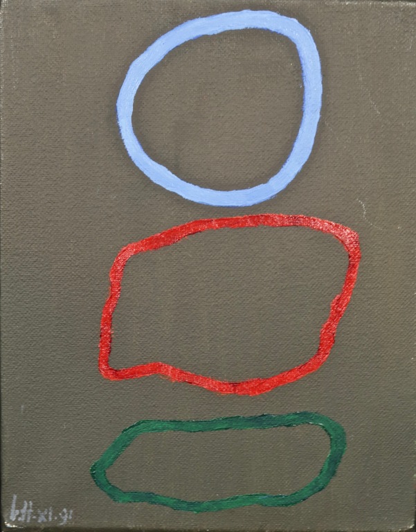 Jan van Holthe: Olieverf op doek, Rond Blue kopen? Bied vanaf 1!