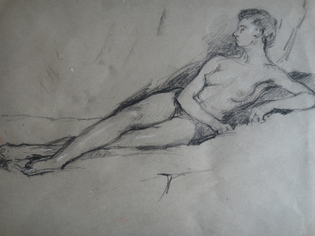 Albert BJ Mulder (1889-1987) - tweezijdige tekening - ballerina II en naakt kopen? Bied vanaf 1!