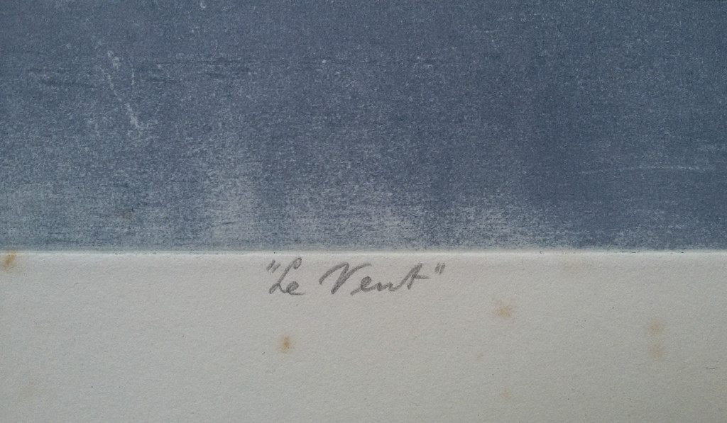 Christine Boumeester - Le Vent, aquatint ets kopen? Bied vanaf 20!